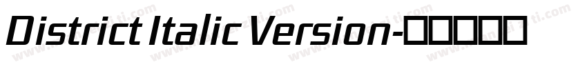 District Italic Version字体转换